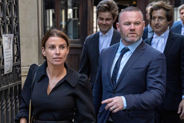 Coleen and Wayne Rooney leave court after giving evidence in Coleen and Wayne Rooney leave court after giving evidence in